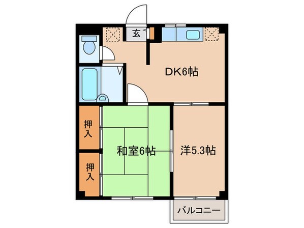 エステートピア四谷Ｃの物件間取画像